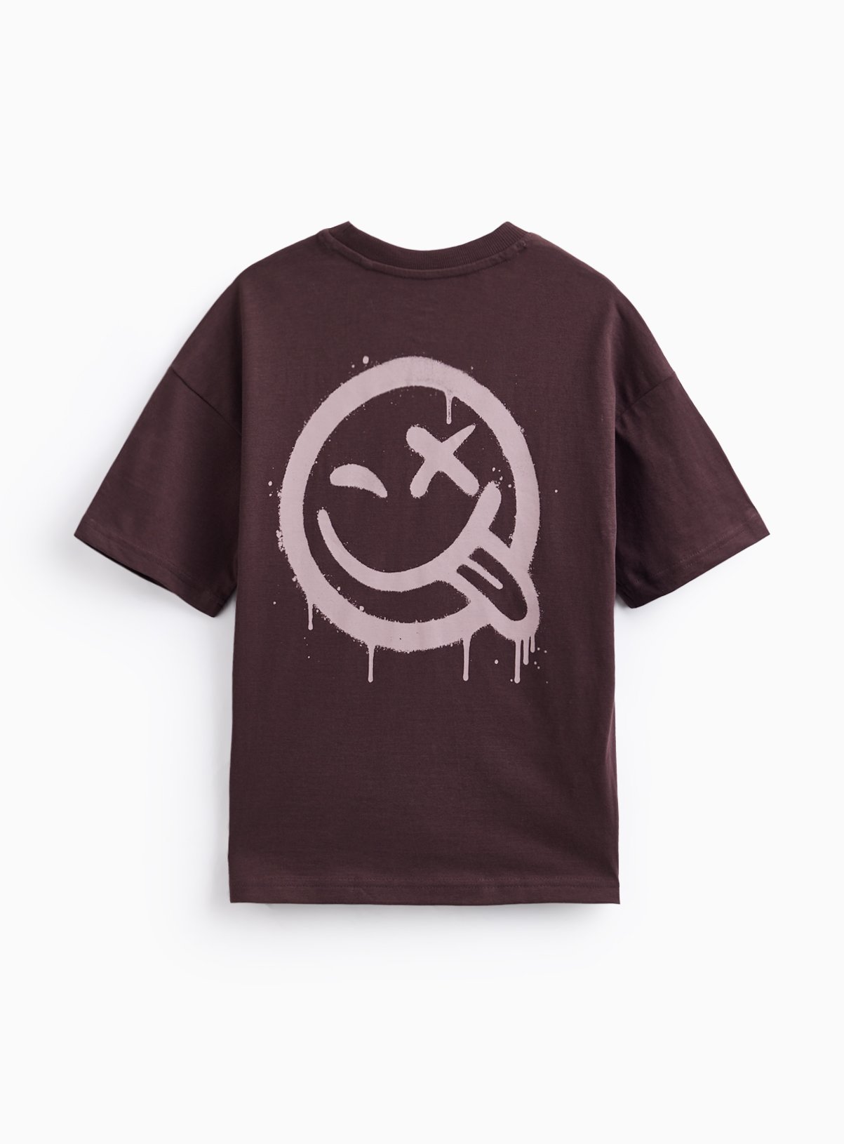 Burgundy Smile Graphic Print T-Shirt 10 years - Image 2 thumbnail
